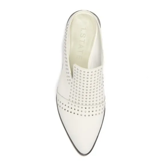 Chic White 1. STATE Western Inspired Mules