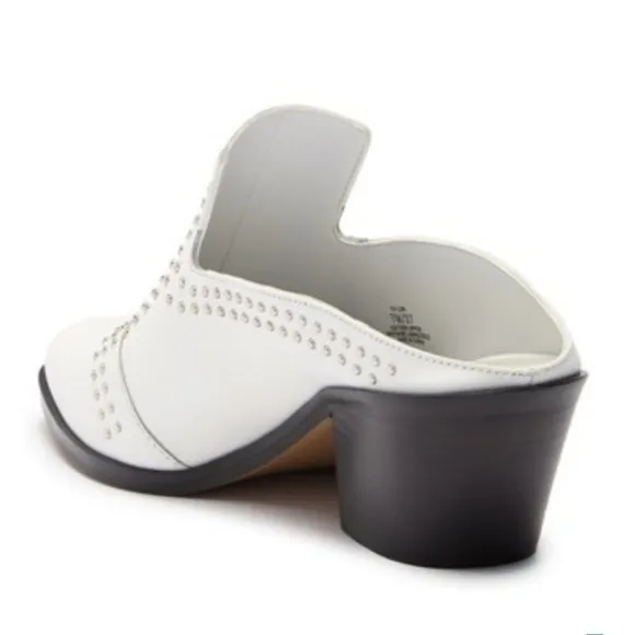 Chic White 1. STATE Western Inspired Mules