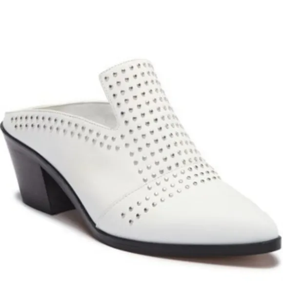 Chic White 1. STATE Western Inspired Mules