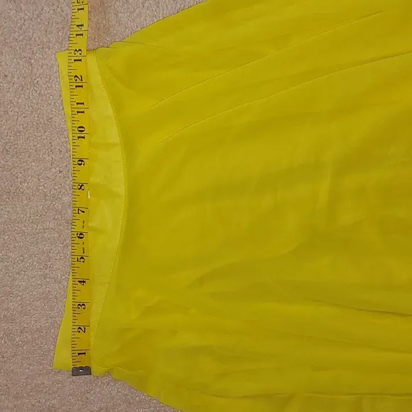 Chicwish Timeless Favorite Chiffon Maxi Skirt in Mustard Sz S