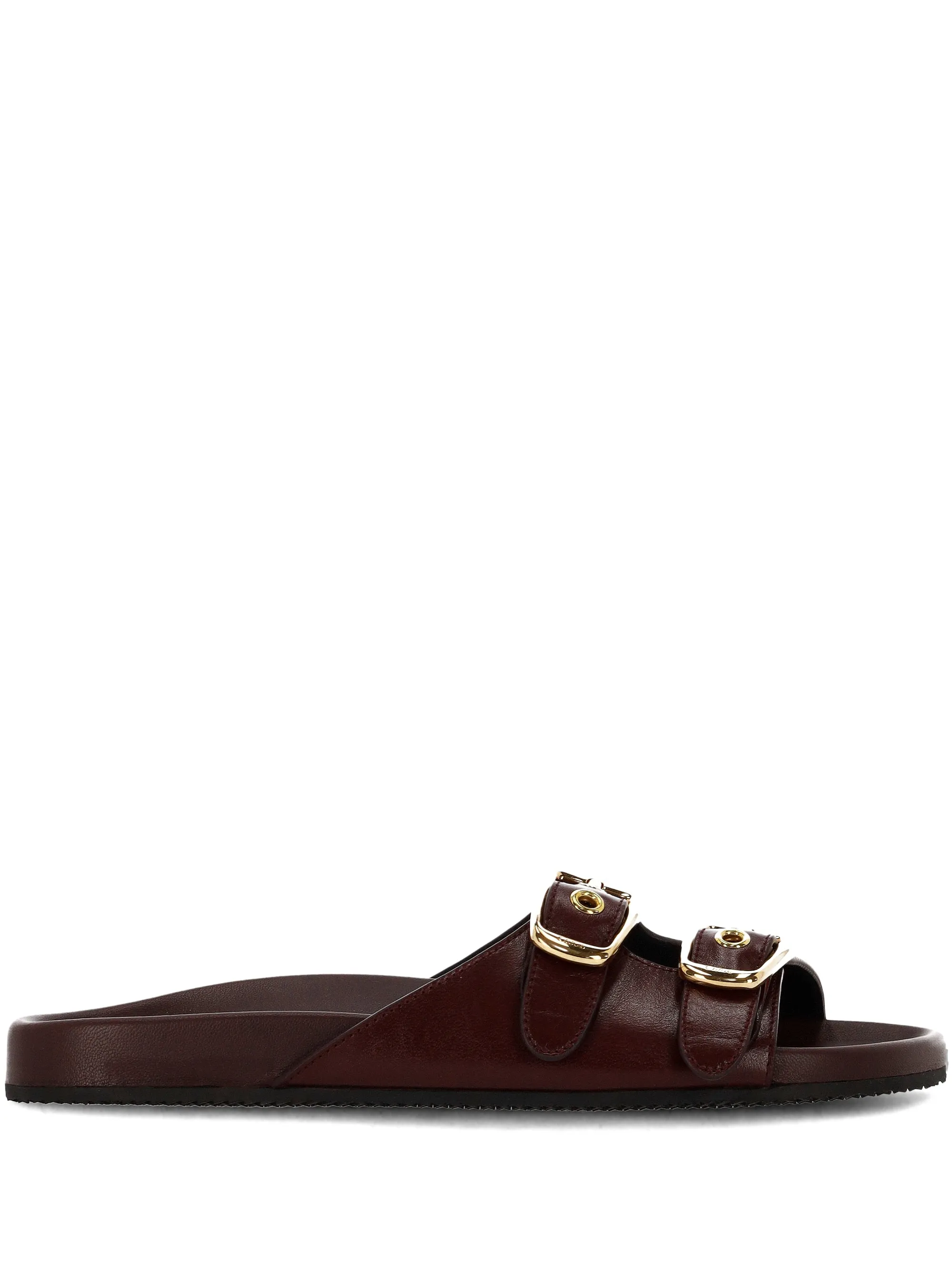 Chloè Polly Shiny Calfskin Flat Mules