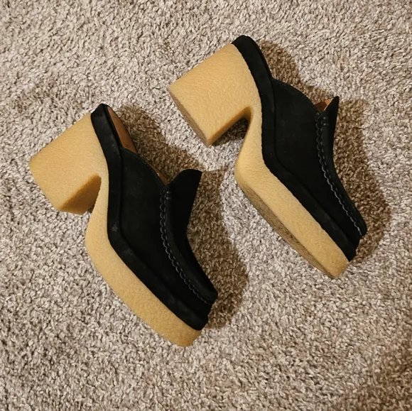 Chloé Women's Jamie High Block Heel Clogs Size 39