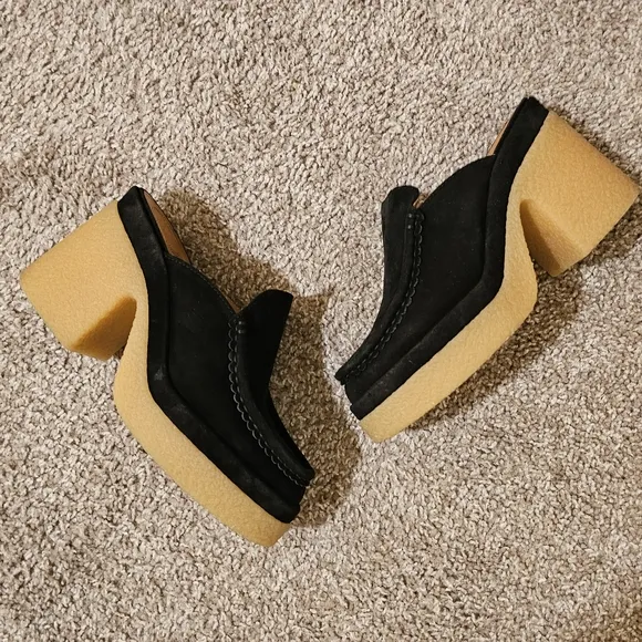 Chloé Women's Jamie High Block Heel Clogs Size 39