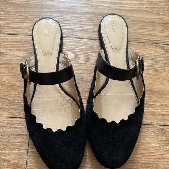 CHLOÉLauren Ballerina Flat Suede Mules
