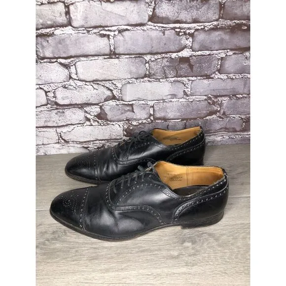 Church's England Custom Grade Black Leather Wingtip Oxfords Shoes Men Sz 13D US
