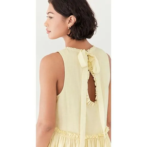 Cinq a Sept Song Dress in Limelight Cotton Dress NWT Size Medium