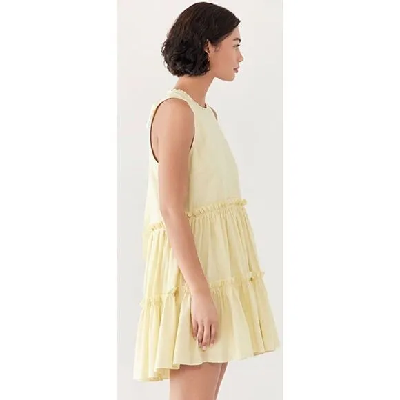 Cinq a Sept Song Dress in Limelight Cotton Dress NWT Size Medium