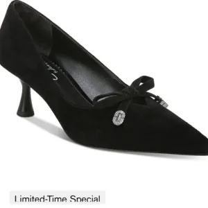 ❣️💕Circus by Sam Edelman Womans Size 10 - Black Suede 2 1/3 &quot; Heels NWOT💓❤️‍🩹