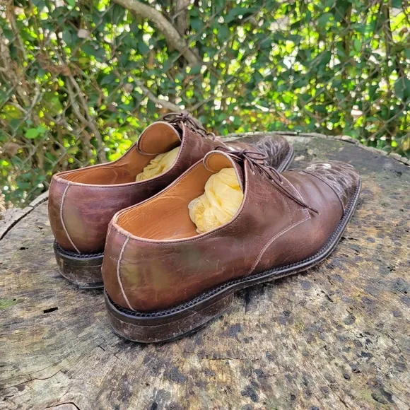 Ciro Schiano Oxfords Cap Toe Brown Leather Italy/Ciro Schiano Belvedere
