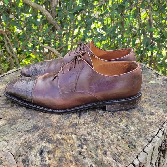 Ciro Schiano Oxfords Cap Toe Brown Leather Italy/Ciro Schiano Belvedere