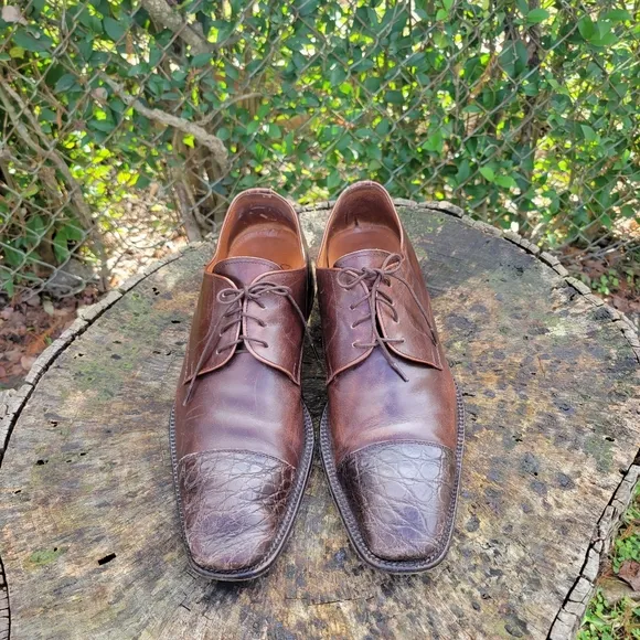 Ciro Schiano Oxfords Cap Toe Brown Leather Italy/Ciro Schiano Belvedere