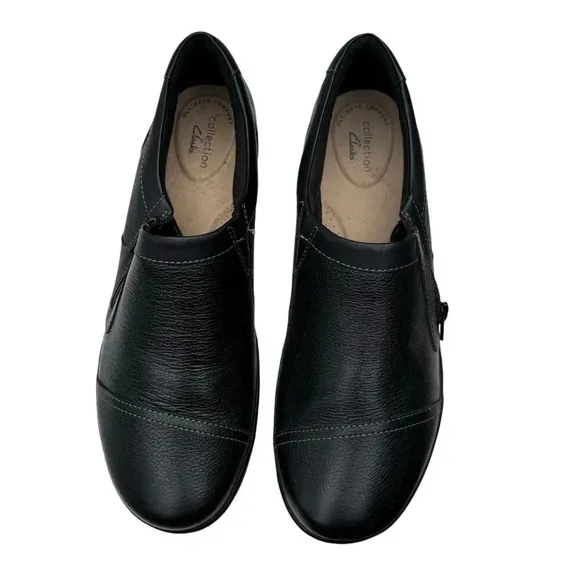 Clarks Collection Ultimate Comfort Cora Harbor Womens Size 10 Leather Slip-Ons