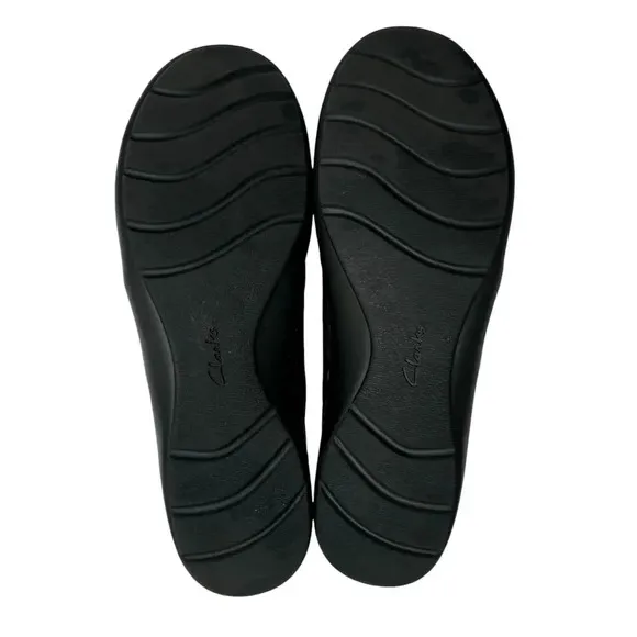 Clarks Collection Ultimate Comfort Cora Harbor Womens Size 10 Leather Slip-Ons