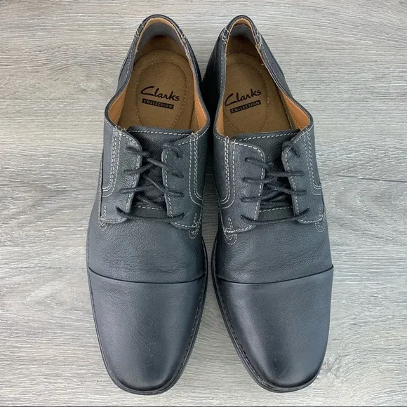 Clarks Holmby Cap Oxfords Leather Size 10M (US)