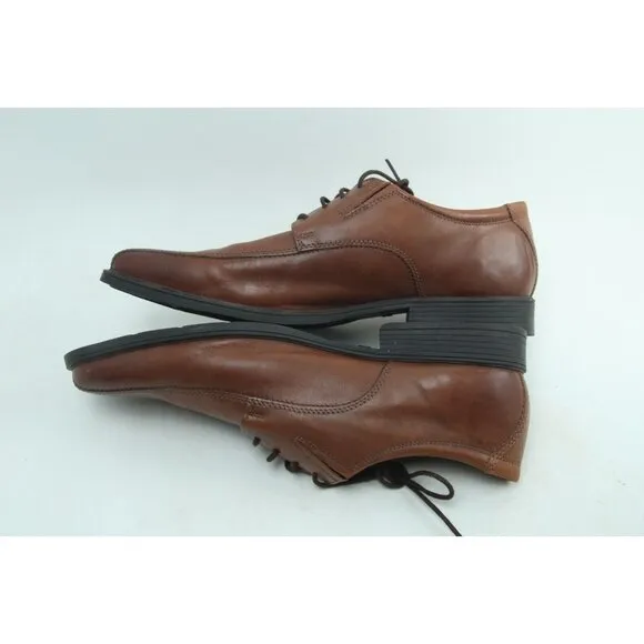 Clarks Tilden Oxfords Dress Shoes Mens Brown Leather Cap Toe Lace Up 13 M