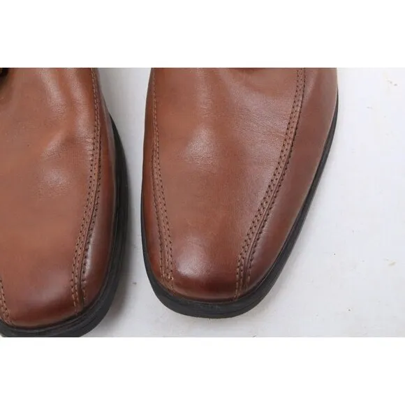 Clarks Tilden Oxfords Dress Shoes Mens Brown Leather Cap Toe Lace Up 13 M