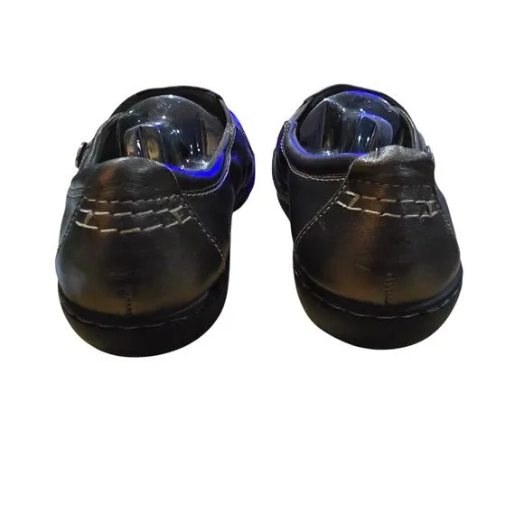 Clarks Women's Ashland Lane Q Metallic Slip-On Loafer Size 9.5 Wide NWOB