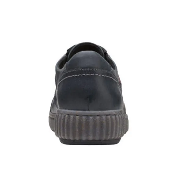 Clarks Womens Magnolia Zip Leather Casual Loafer - Black NEW