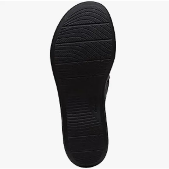 Clarks 8 Black Laurieann Ella Leather Ultimate Comfort Mules Clogs