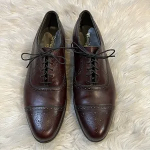 Classics by FootJoy Vintage Burgundy Brown Cap Toe Broque Golf Oxfords 9.5C