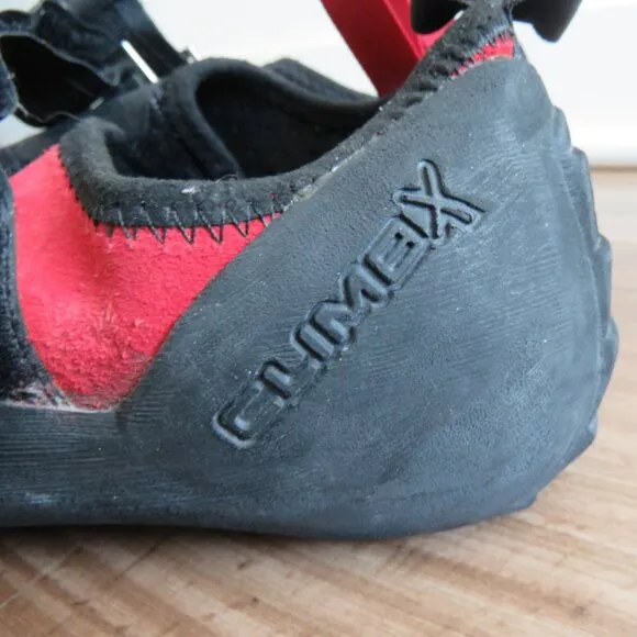 CLIMBX RaveX Rock Climbing Bouldering Shoes in Red Gorpcore - Men's US 10.5