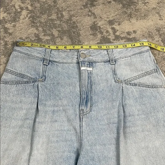 Closed Denim Pearl Relaxed Fit High Rise Jeans Distressed Rips Sz 31