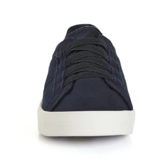 CLOUDWALKERS WIDE FIT Size 8EEE Navy Elastic Lace Trainer (SH05)