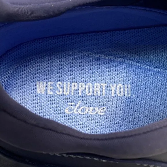 Clove Women’s SuperCush Forte Slip-On Sneakers – Size 9 – Navy Blue –
