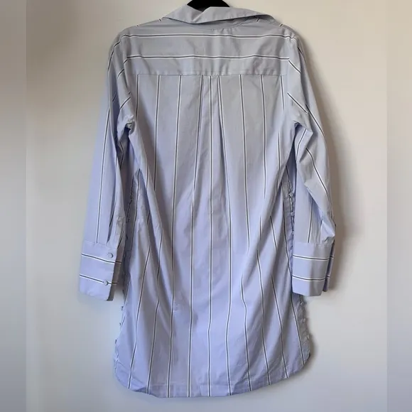 Club Monaco Strawberta Dress in Blue Stripe - Size 6