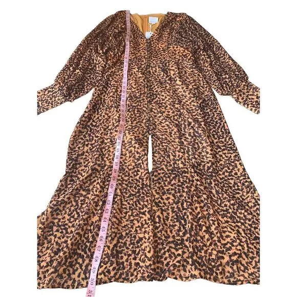 C/Meo Collective Apparent Long Sleeve Dress With An All Over Abstract Animal Pri