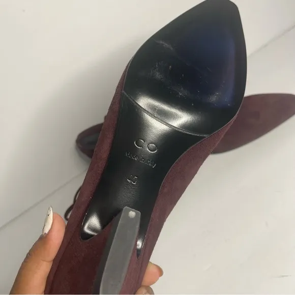 CO. Collections Lace Up Suede Mules