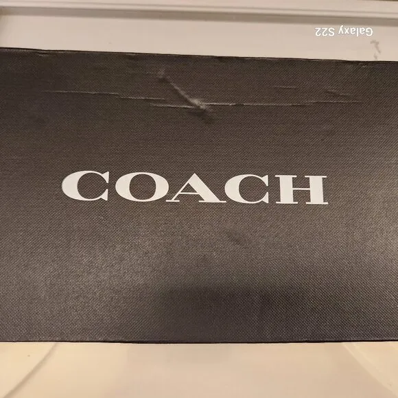 Coach &quot;Rowyn&quot; Black Kitten Slingback Heels. NIB. Size 5.5