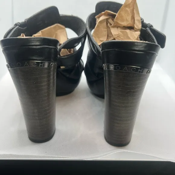 Coach Black and Brown Heels