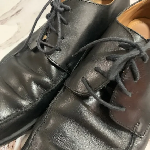 Coach Carleton Moc Toe Black Oxfords Shoes 10
