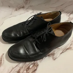 Coach Carleton Moc Toe Black Oxfords Shoes 10