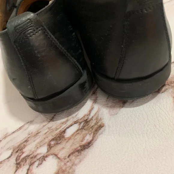 Coach Carleton Moc Toe Black Oxfords Shoes 10