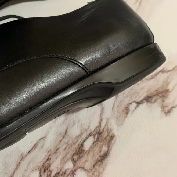 Coach Carleton Moc Toe Black Oxfords Shoes 10