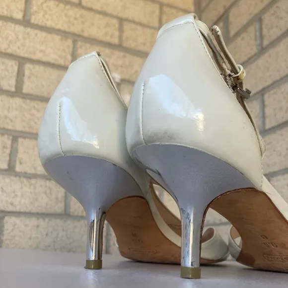 Coach Hellena Soft Patent Leather Kitten Heels