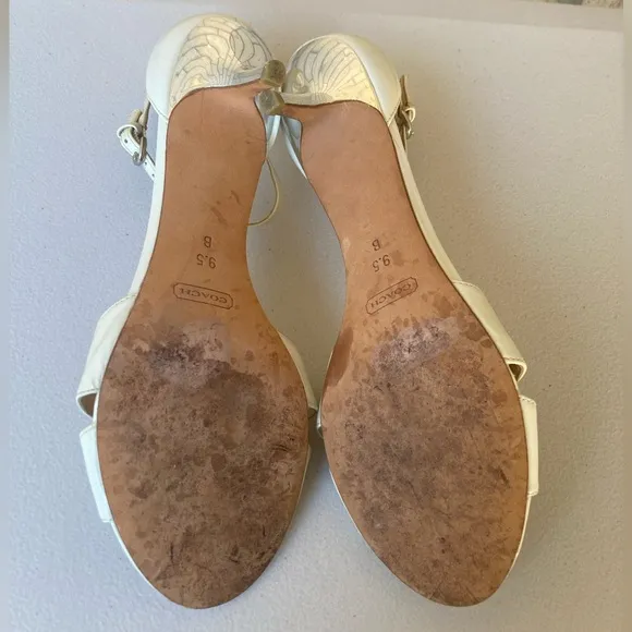 Coach Hellena Soft Patent Leather Kitten Heels