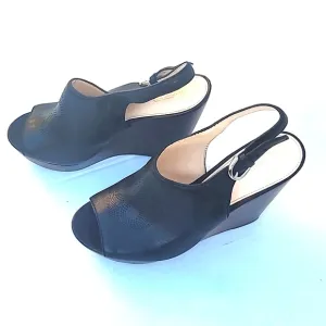 Coach Jade Wedges Platform Slingback Sandals Shoez SZ 10