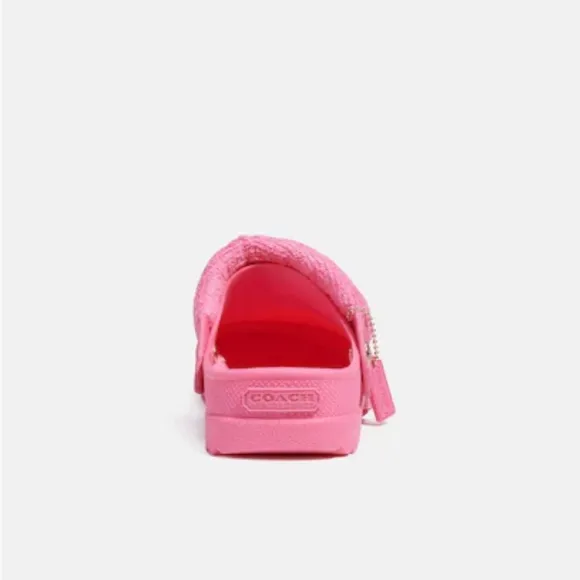 COACH petunia pink Lola Clogs. Size 7