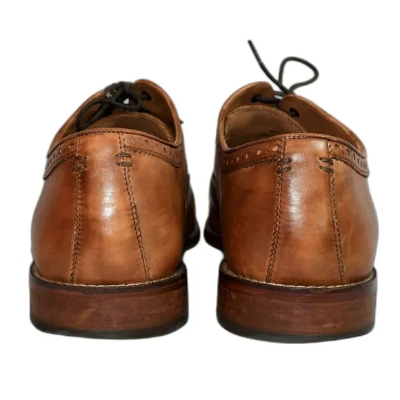 Coal Haan Grand OS Giraldo Cap II Brown Tan Cap Toe Brogue Oxfords Mens Sz 13M