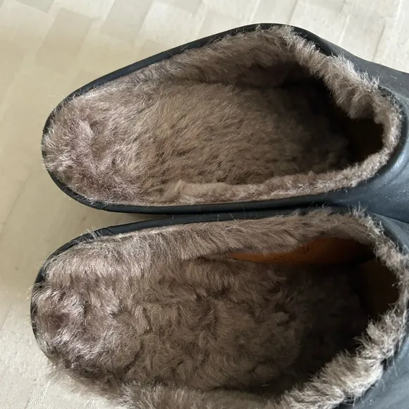 Coclico Keratin Shearling Leather Clogs