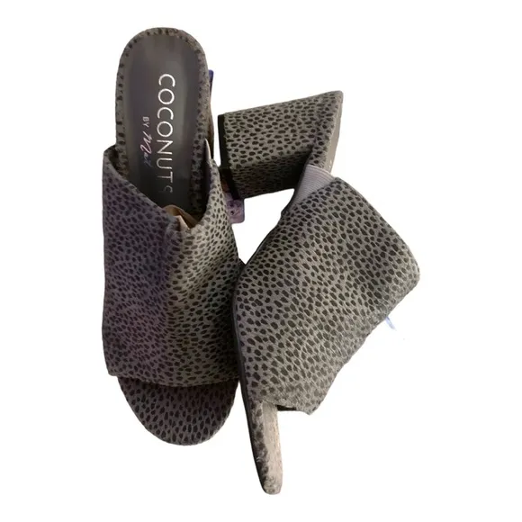 Coconuts by Matisse Higher Ground Mules 3&amp;1/2&quot; Heel Gray Size 9M