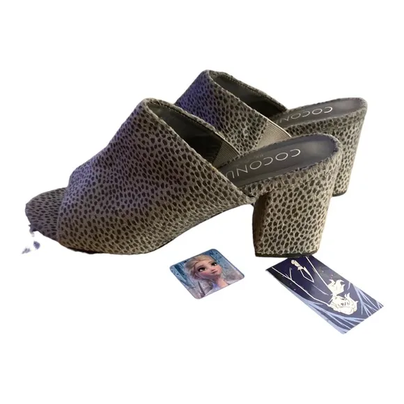 Coconuts by Matisse Higher Ground Mules 3&amp;1/2&quot; Heel Gray Size 9M