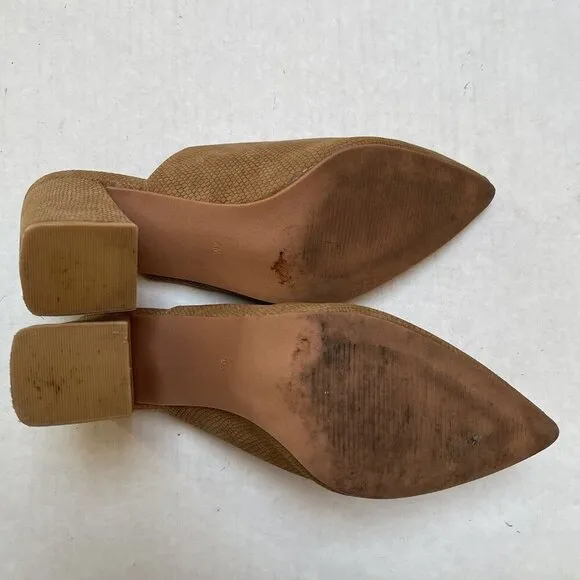 Coconuts by Matisse Suede Slide Booties Mules Womens 8 M Block Heel Boho Party