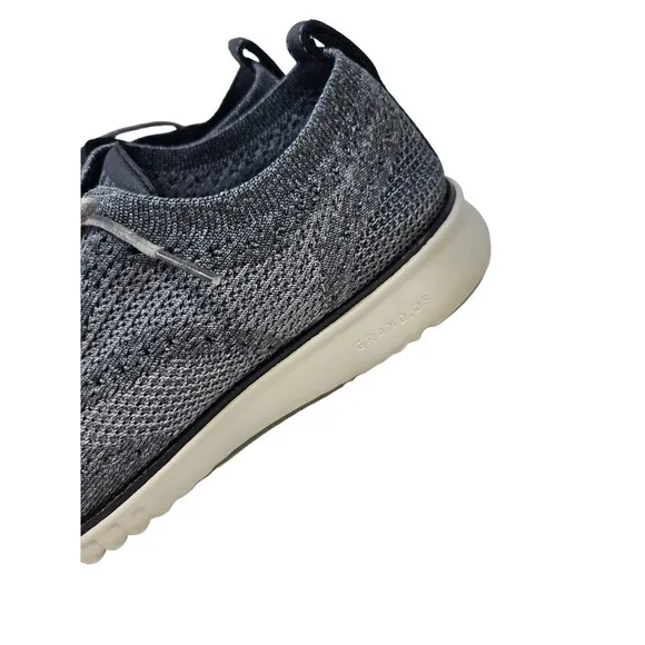 Cole Haan 10 2.ZERØGRAND Wingtip Oxfords Blue Gray Loafer Stitchlite Stretch