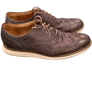 Cole Haan 11.5 Men's ØriginalGrand Wingtip Oxfords Gray Leather Comfort Shoes