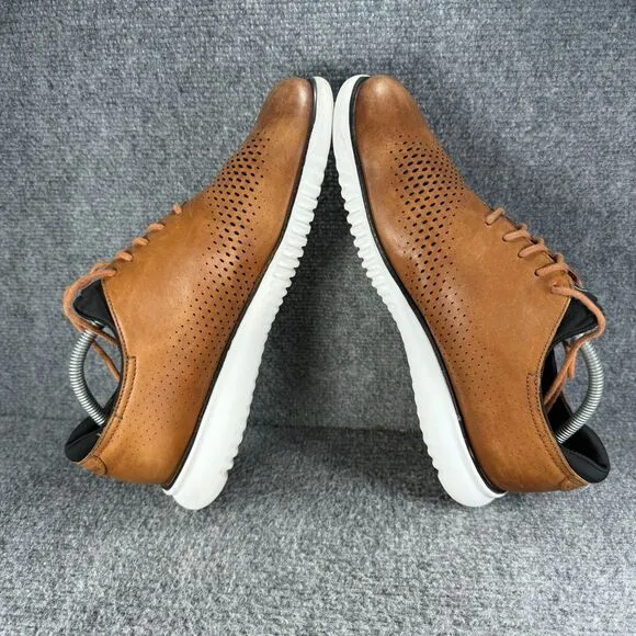 Cole Haan 2.Zerogrand Mens 10 Brown Leather Laser Wingtip Oxfords