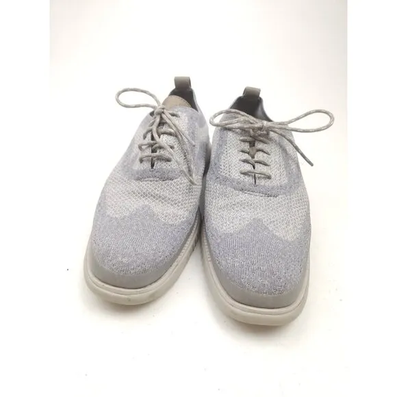 Cole Haan 2.Zerogrand Oxfords Men's 10.5 M Gray Stitchlite Casual Wingtip Shoes